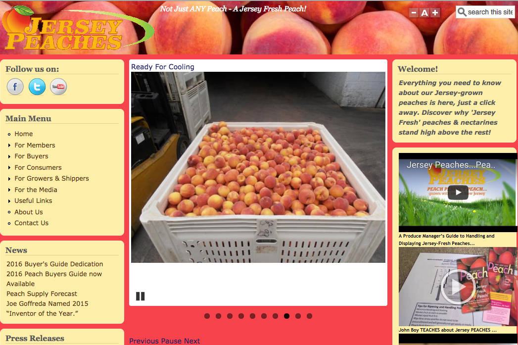 New website launched for New Jersey peaches Fruit Growers News