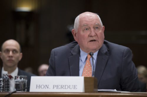 Secretary Perdue testifies in front of the Senate Committee on Commerce, Science and Transportation