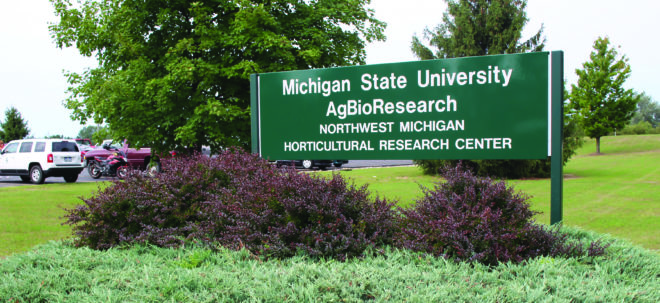 MSU’s Northwest Michigan Horticultural Research Center at Traverse City, Michigan, received funding for $50,500 of facility improvements from the MTFC in 2019. Photo: Gary Pullano