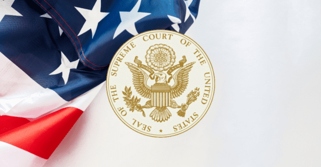 U.S. Supreme Court seal and flag image