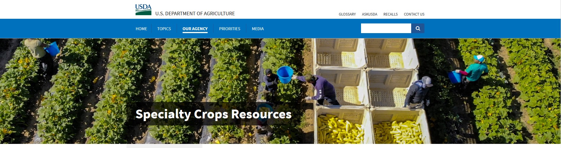 USDA Specialty Crops Competitiveness Initiative launched Fruit