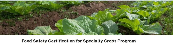 Food Safety Certification for Specialty Crops