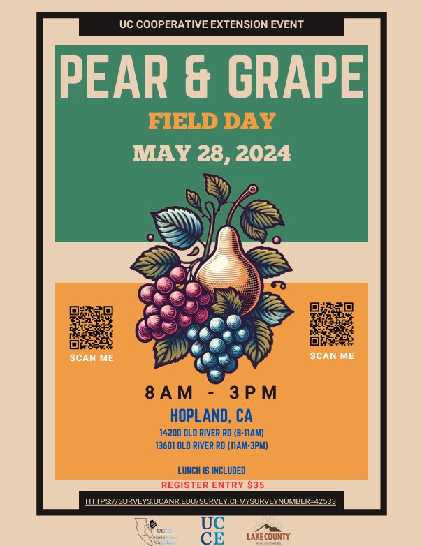 pear & grape field day