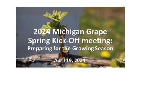 Michigan grape spring kick-off meeting--