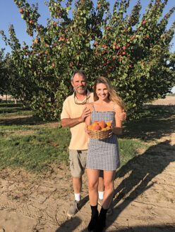 Tenerelli Orchards’ John Tenerelli and daughter Natalie.