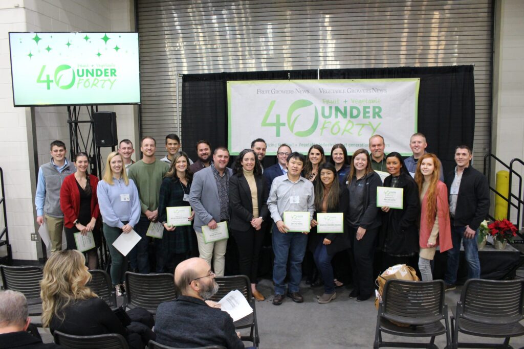 2022 Fruit + Vegetable 40 Under 40 recognized
