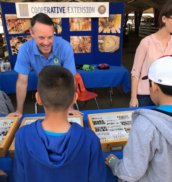 David Haviland teaching young children about entomology.