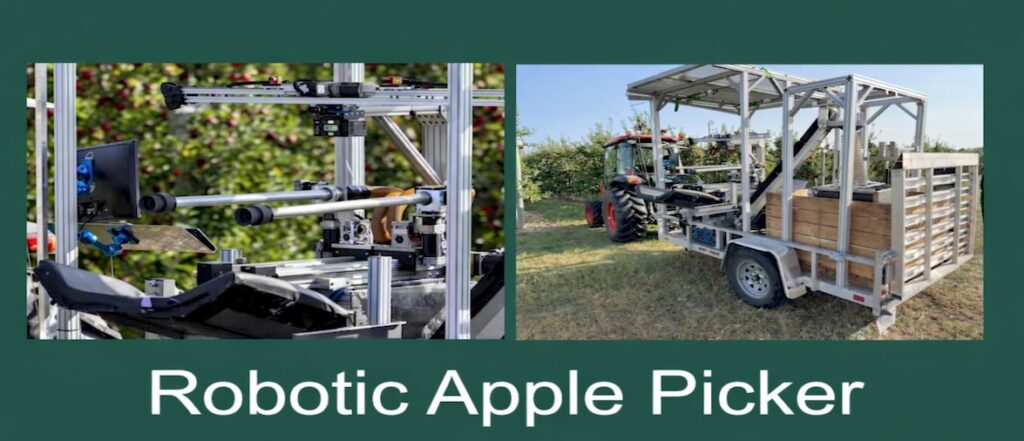 USDA, MSU develop dual-arm fruit picking robot to drive harvest efficiency