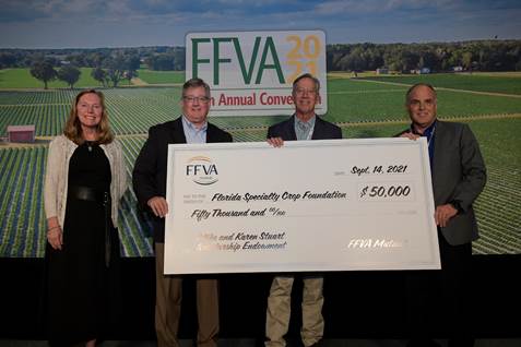 Scholarship program honoring former FFVA president receives $50,000 gift