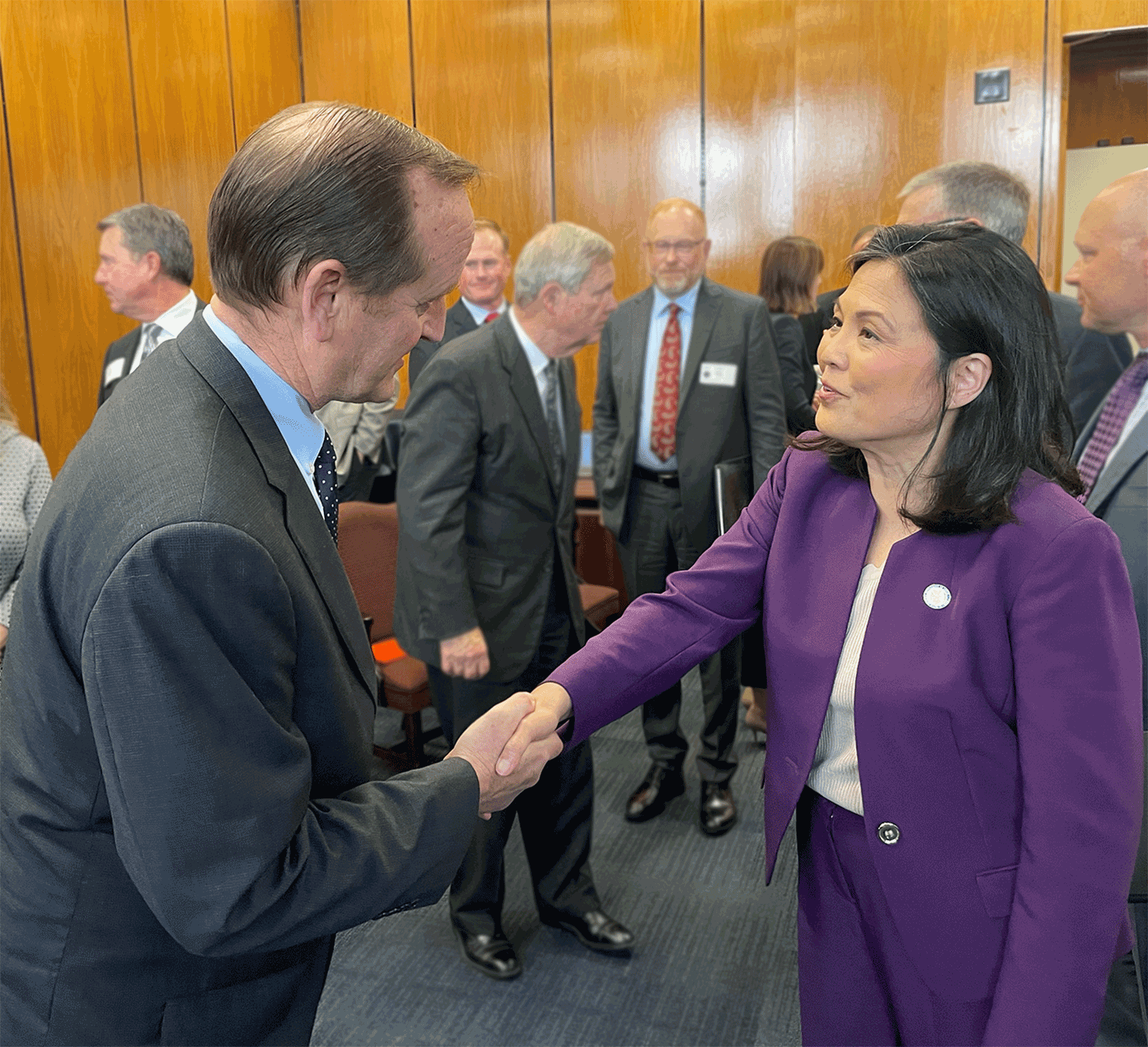 Jim Bair with Acting Secretary of Labor Julie Su.