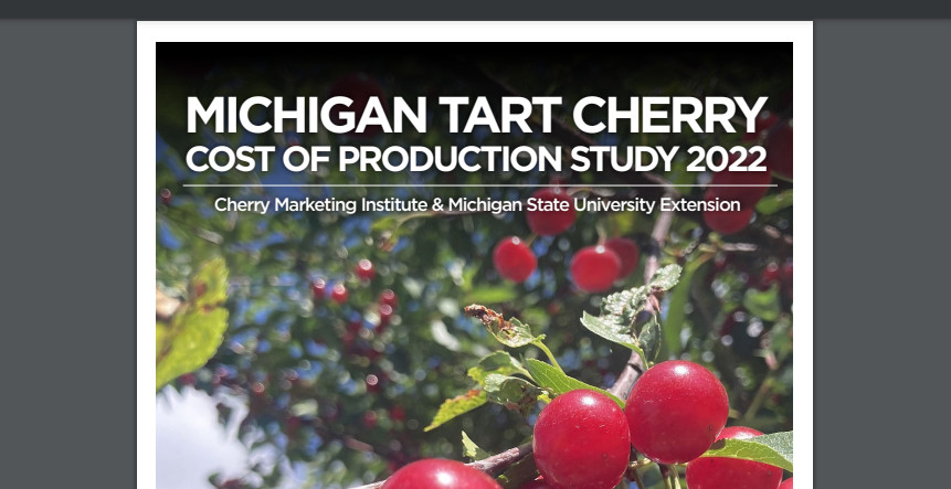 Costs exceed returns for Michigan tart cherry growers