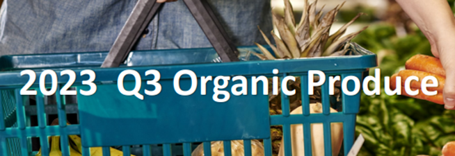 Quarterly organic produce sales up slightly