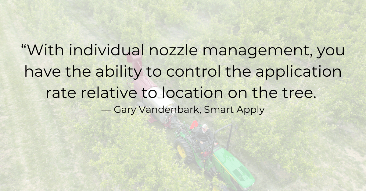 Quote from Smart Apply discussing its agricultural spraying technology
