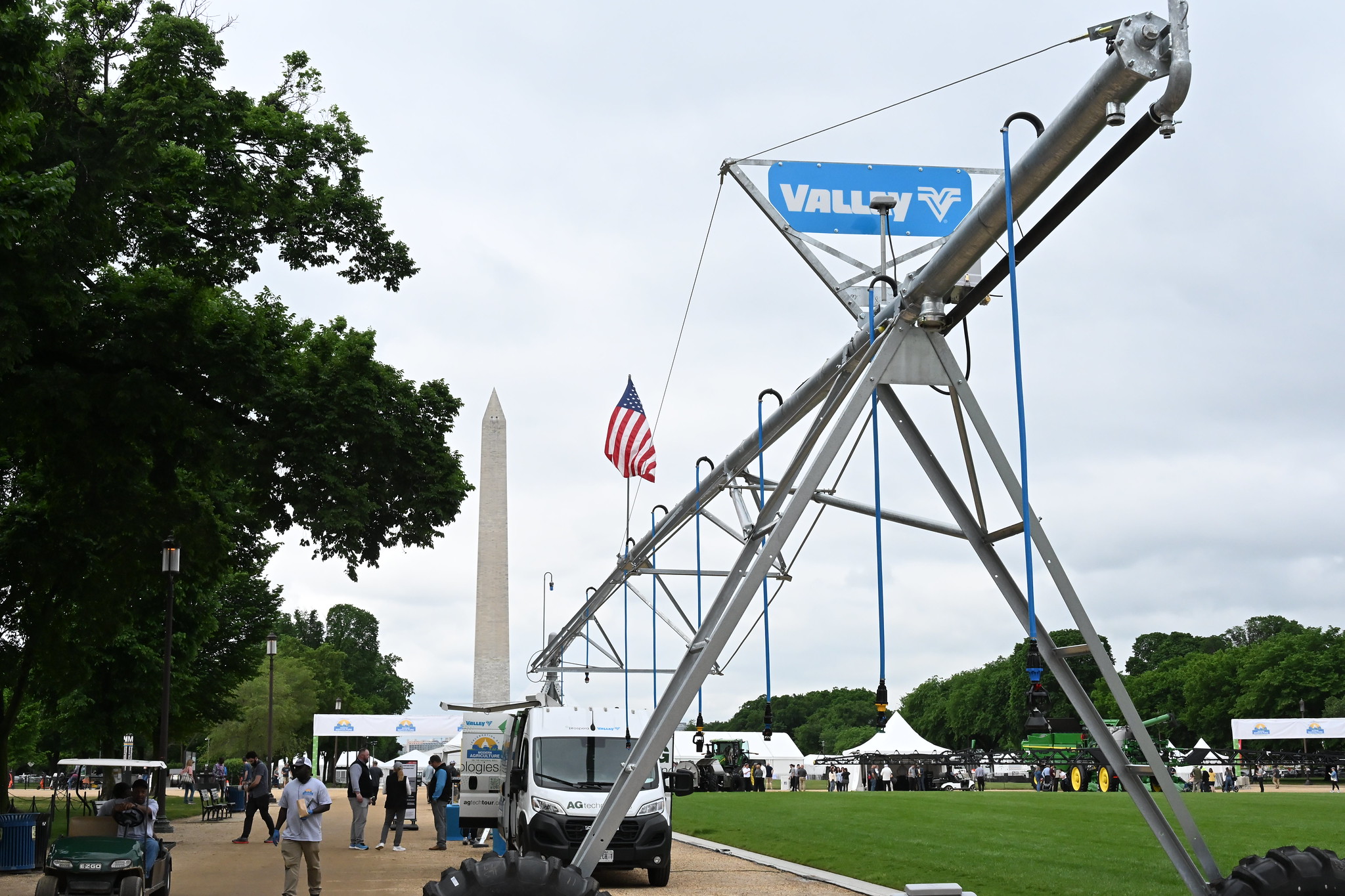 Valley Irrigation recently displayed its irrigation equipment on the National Mall.