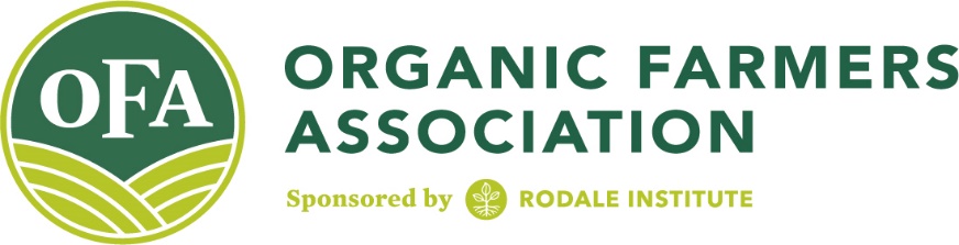 Organic Farmers Association establishes 2019 policy priorities