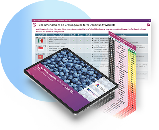 USHBC releases report on blueberry export opportunities