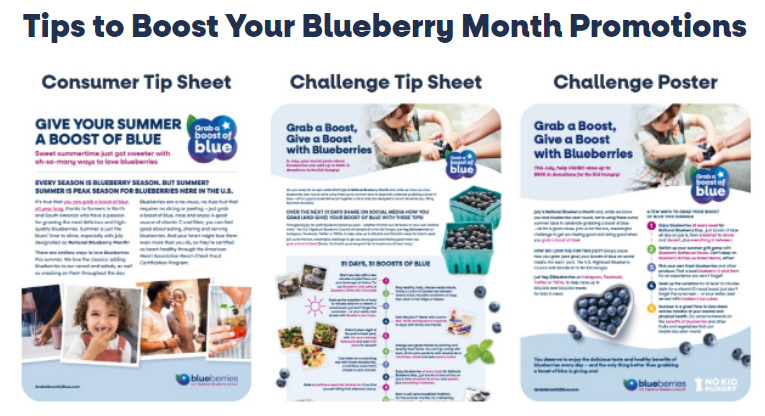 Guide helps boost sales throughout National Blueberry Month