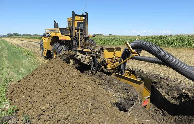 Drain tiles manage excess water in fields