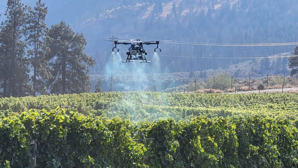 Spray drones: best practices for specialty crop use