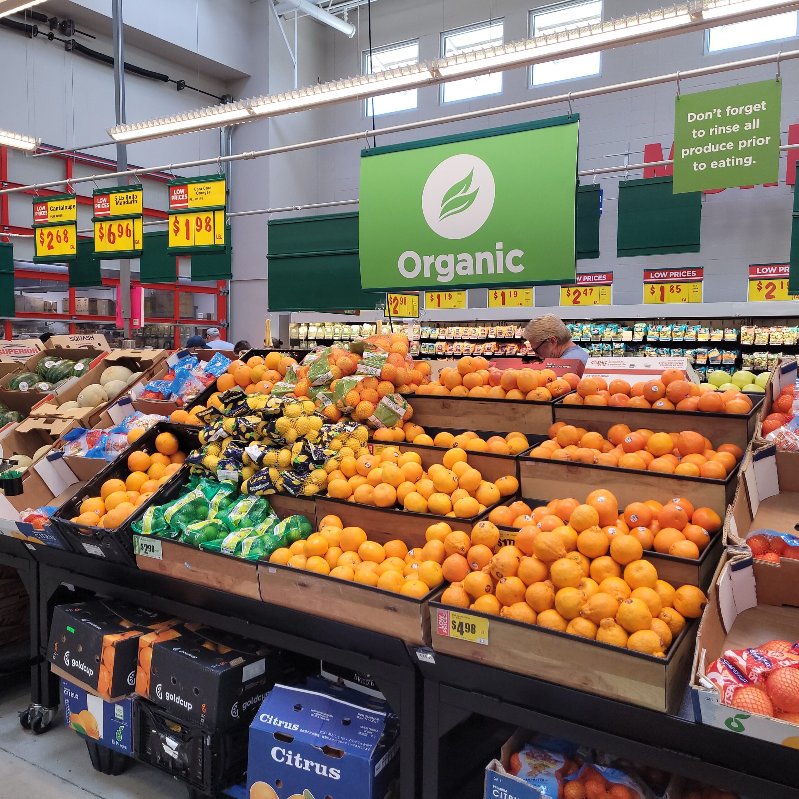 organic retail display